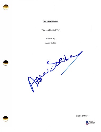 Aaron sorkin signed the - signed,