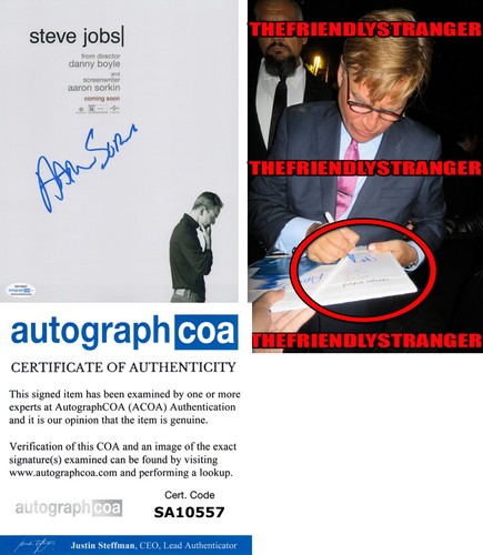Aaron sorkin signed - sorkin,